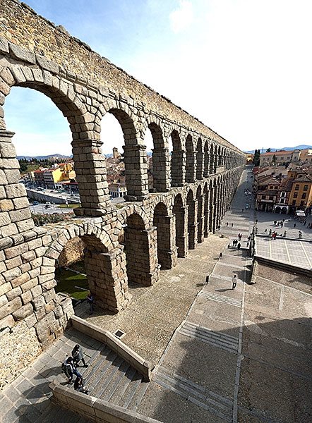 Aqueduct Bridge in Segovia, Spain