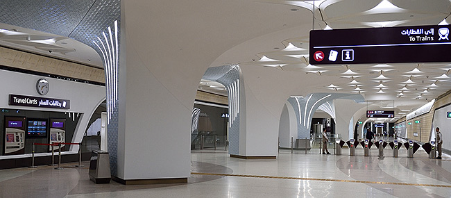 Doha metro station | Copr. 2019 by Tim Adams CC by 2.0