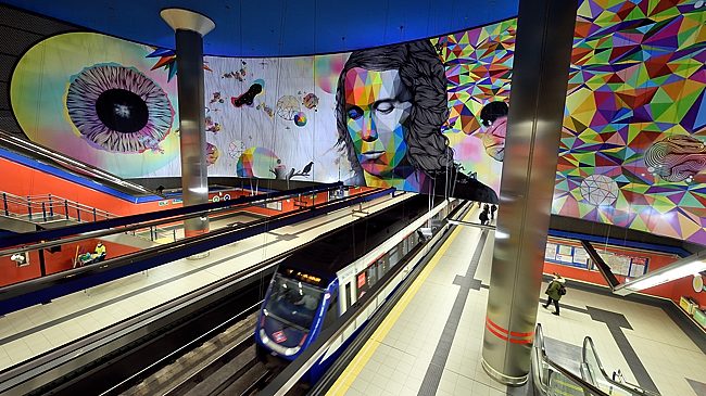 Paco de Lucía station in Madrid, Spain