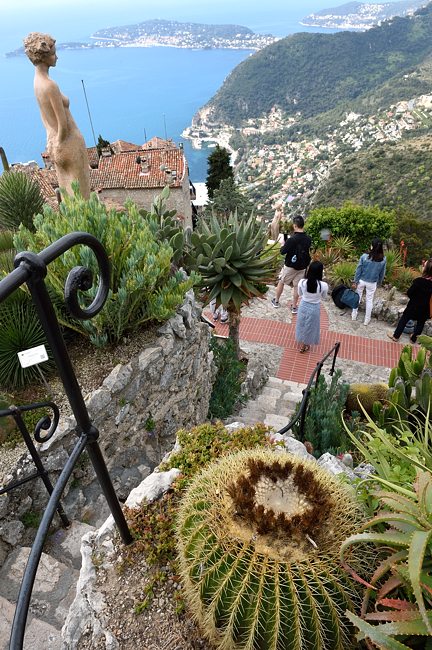 View from Jardin Exotique in Èze Village of French Riviera