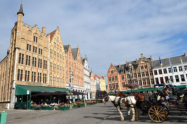 Grand Market Square in Bruges, Belgium